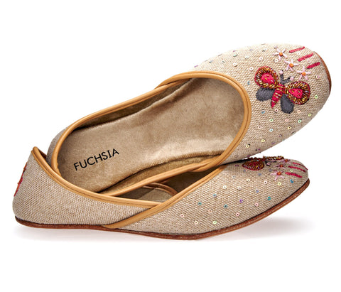 Women's Embroided Juttis Women's Ethnic Juttis and Mojaris Women's Pink  jutti Party Wear Traditional Slipper Mojari