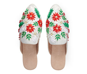 
                  
                    Load image into Gallery viewer, Festive Snowflake Mules
                  
                