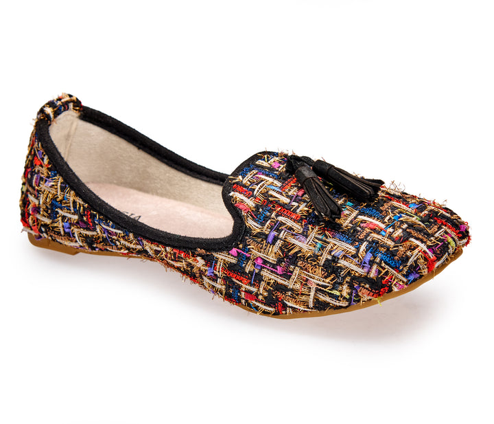 Noir Tweed Loafer