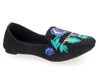 Thumbnail for Midnight Blossom Loafers